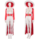 Déguisement Adulte Tenue de Stage Costume Rouge et Blanc pour Halloween