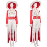 Déguisement Adulte Tenue de Stage Costume Rouge et Blanc pour Halloween
