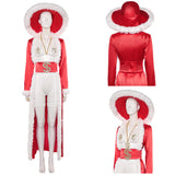 Déguisement Adulte Tenue de Stage Costume Rouge et Blanc pour Halloween