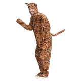 Déguisement Adulte Tigre Combinaison Costume pour Halloween Carnaval