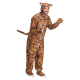 Déguisement Adulte Tigre Combinaison Costume pour Halloween Carnaval