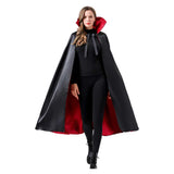 Déguisement Adulte Vampire Pirate Noble Cape Noir Costume d'Halloween