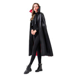 Déguisement Adulte Vampire Pirate Noble Cape Noir Costume d'Halloween