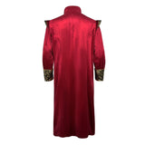 Déguisement Adulte Veste Redingote Médiévale Steampunk Victorienne Costume Rouge pour Carnaval