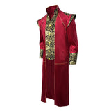 Déguisement Adulte Veste Redingote Médiévale Steampunk Victorienne Costume Rouge pour Carnaval
