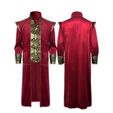 Déguisement Adulte Veste Redingote Médiévale Steampunk Victorienne Costume Rouge pour Carnaval