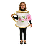 Déguisement Blanc en Forme de Tasse à Thé Enfant pour Halloween