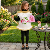 Déguisement Blanc en Forme de Tasse à Thé Enfant pour Halloween