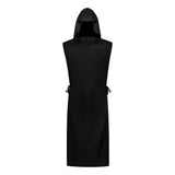 Déguisement Cape à Capuche Noire et Blanche Homme
