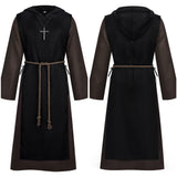 Déguisement Cape à Capuche Rétro Noire Homme pour Halloween