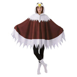 Déguisement Cape de Fête sur Le Thème de L'Aigle à Tête Blanche Adulte