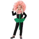 Déguisement Combinaison à Fleur d'OEillet Rose Enfant pour Halloween