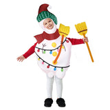 Déguisement Combinaison de Noël Bonhomme de Neige Adulte & Enfant