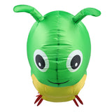Déguisement Combinaison Gonflable Chenille Jaune-Vert pour Halloween