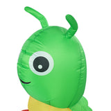 Déguisement Combinaison Gonflable Chenille Jaune-Vert pour Halloween
