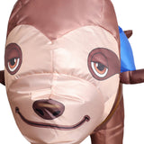 Déguisement Combinaison Gonflable Paresseux Marron pour Halloween