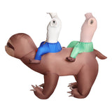 Déguisement Combinaison Gonflable Paresseux Marron pour Halloween