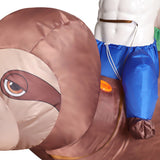Déguisement Combinaison Gonflable Paresseux Marron pour Halloween