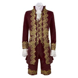 Déguisement Costume Rétro Rouge de Prince de Cour Victorien Costume