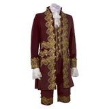 Déguisement Costume Rétro Rouge de Prince de Cour Victorien Costume