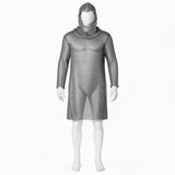 Déguisement d'Armure de Chevalier Gris de Style Rétro Homme