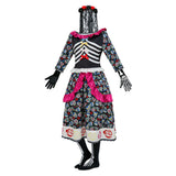 Déguisement d'Horreur de la Mariée Fantôme pour le Jour des Morts Mexicain Femme