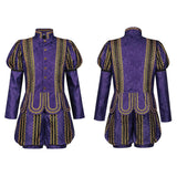 Déguisement de Prince Aristocratique Médiévale Renaissance Violette Homme