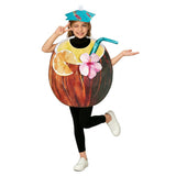 Déguisement Eau de Coco Chapeau et Blouse Jaune Enfant pour Halloween 