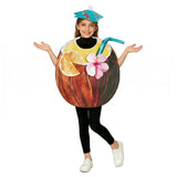 Déguisement Eau de Coco Chapeau et Blouse Jaune Enfant pour Halloween 