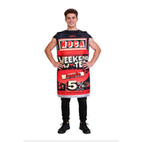 Déguisement en Eponge à Cocktail Rouge pour Halloween
