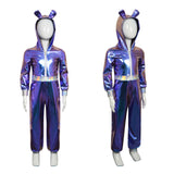 Déguisement Enfant Astronaute Combinaison Violette Costume pour Halloween Carnaval