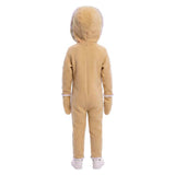 Déguisement Enfant Bonhomme de Pain d'Épices Combinaison Jaune Pour Noël
