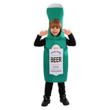 Déguisement Enfant Bouteille de Bière Costume Vert pour Oktoberfest