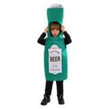 Déguisement Enfant Bouteille de Bière Costume Vert pour Oktoberfest