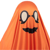 Déguisement Enfant Cape Orange Fantôme Citrouille Costume d'Halloween