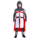 Déguisement Enfant Chevalier Ordre du Temple Tenue Costume Médiéval d'Halloween