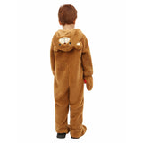 Déguisement Enfant Coeur Ours Combinaison Brune Costume d'Halloween