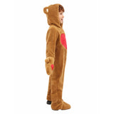 Déguisement Enfant Coeur Ours Combinaison Brune Costume d'Halloween