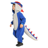 Déguisement Enfant Combinaison de Dinosaure à Double Epine Costume pour Halloween