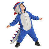 Déguisement Enfant Combinaison de Dinosaure à Double Epine Costume pour Halloween