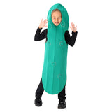 Déguisement Enfant Cornichon Vert Drôle Costume Pour Halloween