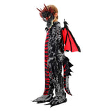 Déguisement Enfant Dinosaure Démon Tenue Rouge Foncé pour Halloween