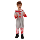 Déguisement Enfant Film It Pennywise Combinaison Costume pour Halloween Carnaval
