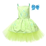 Déguisement Enfant Film Vice-Versa 2(2024) Joie Robe Verte Costume d'Halloween