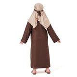 Déguisement Enfant Grand-père Arabe Tenue Brune Costume d'Halloween