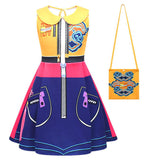 Déguisement Enfant Kpop Demon Hunters Rumi Mira Zoey Robe Sans Manches+Sac Costume d'Halloween