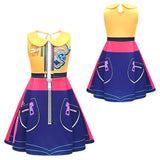 Déguisement Enfant Kpop Demon Hunters Rumi Mira Zoey Robe Sans Manches+Sac Costume d'Halloween