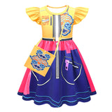 Déguisement Enfant KPop Demon Hunters Huntrix Rumi Robe Jaune Costume d'Halloween
