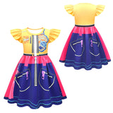 Déguisement Enfant KPop Demon Hunters Rumi Robe Jaune Costume d'Halloween