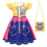 Déguisement Enfant KPop Demon Hunters Rumi Robe Jaune Costume d'Halloween